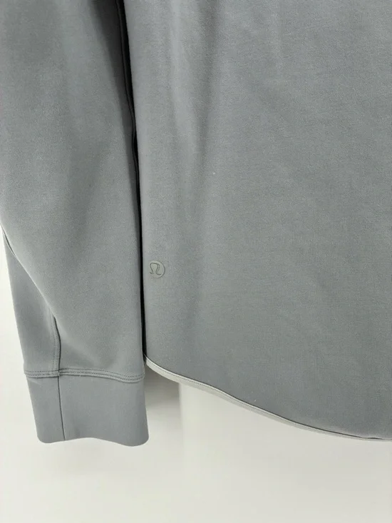 Lululemon Men's Heavyweight Button Down Short Minimalist Two Tone Grey - Picture 8 of 11